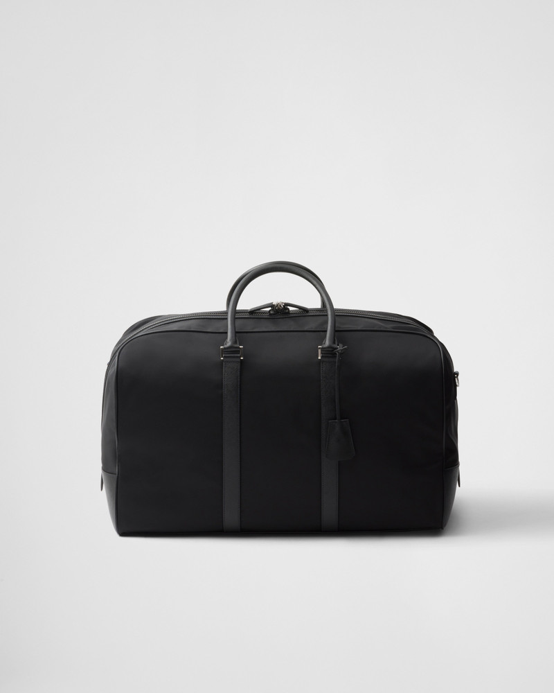 Re-Nylon and Saffiano leather duffel bag 3