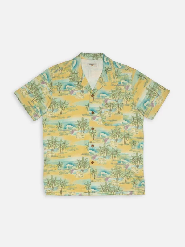 Arvid Pearls Hawaii Shirt Mustard - 1