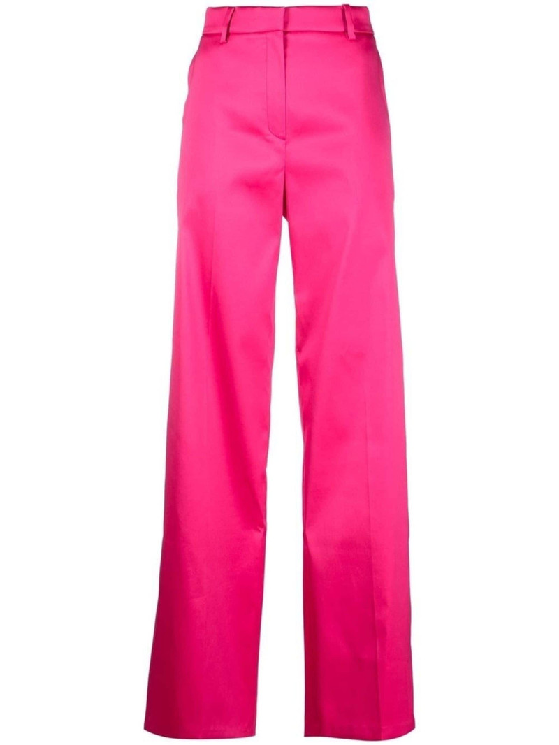 two-pocket flared tailored trousers - 1