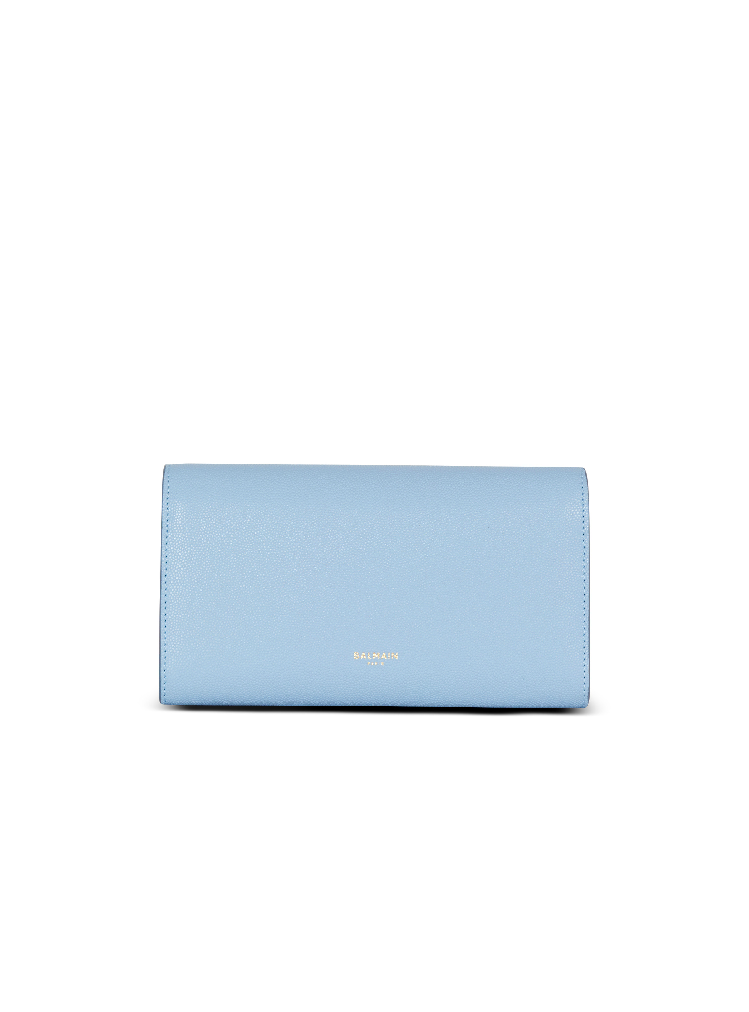 Emblème grained calfskin clutch - 4