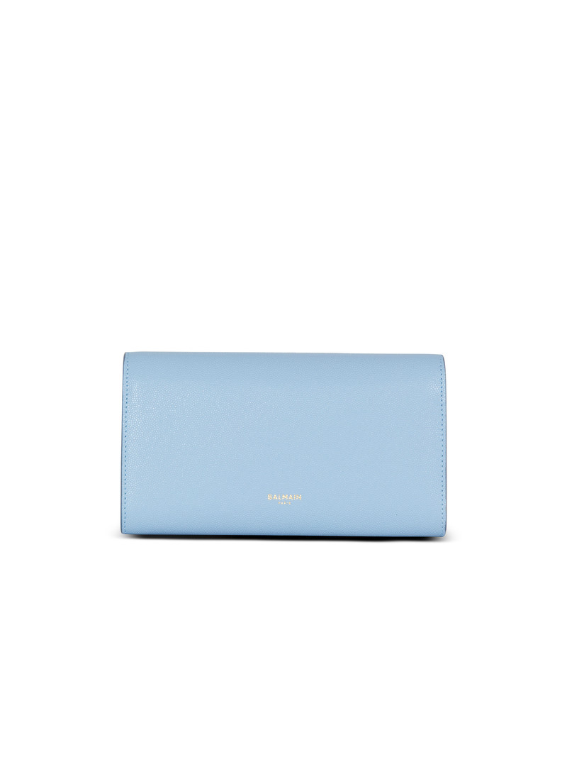 Emblème grained calfskin clutch 4