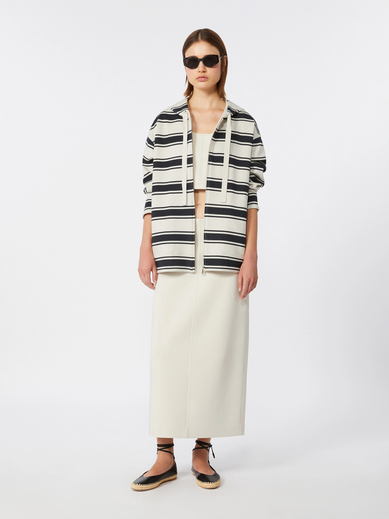 'S Max Mara DREAM Striped scuba jersey sweatshirt - ULTRAMARINE outlook