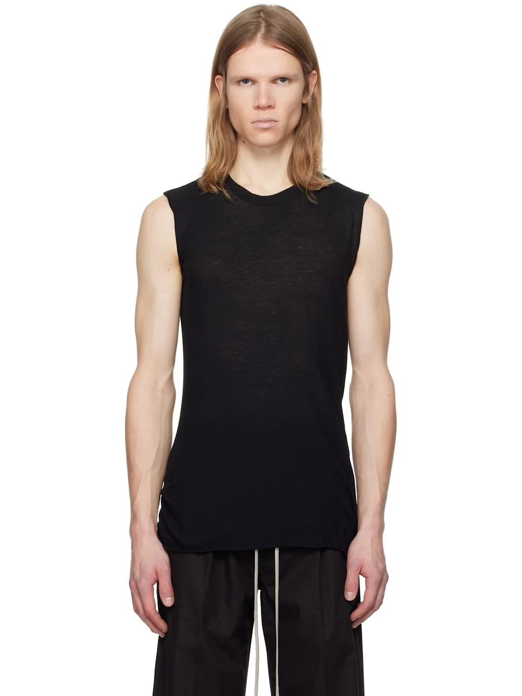 Black Hollywood Basic SL Tank Top - 1