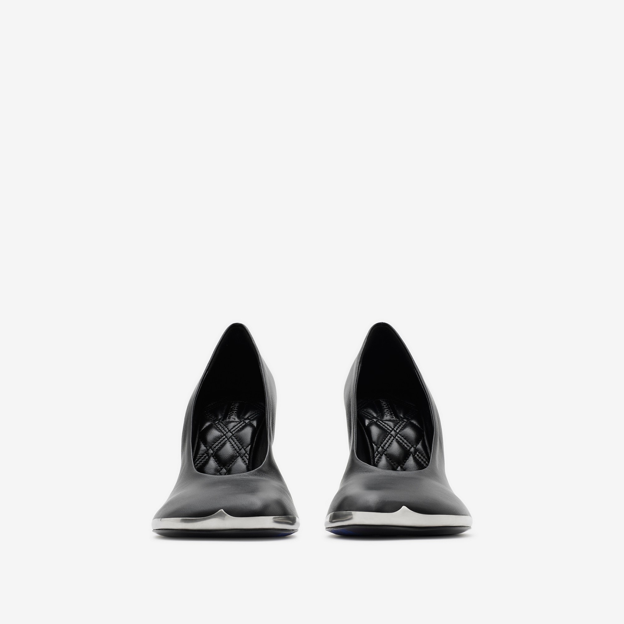 【送料&関税込】Burberry duck Pumps Burberry Leather Duck Pumps | REVERSIBLE