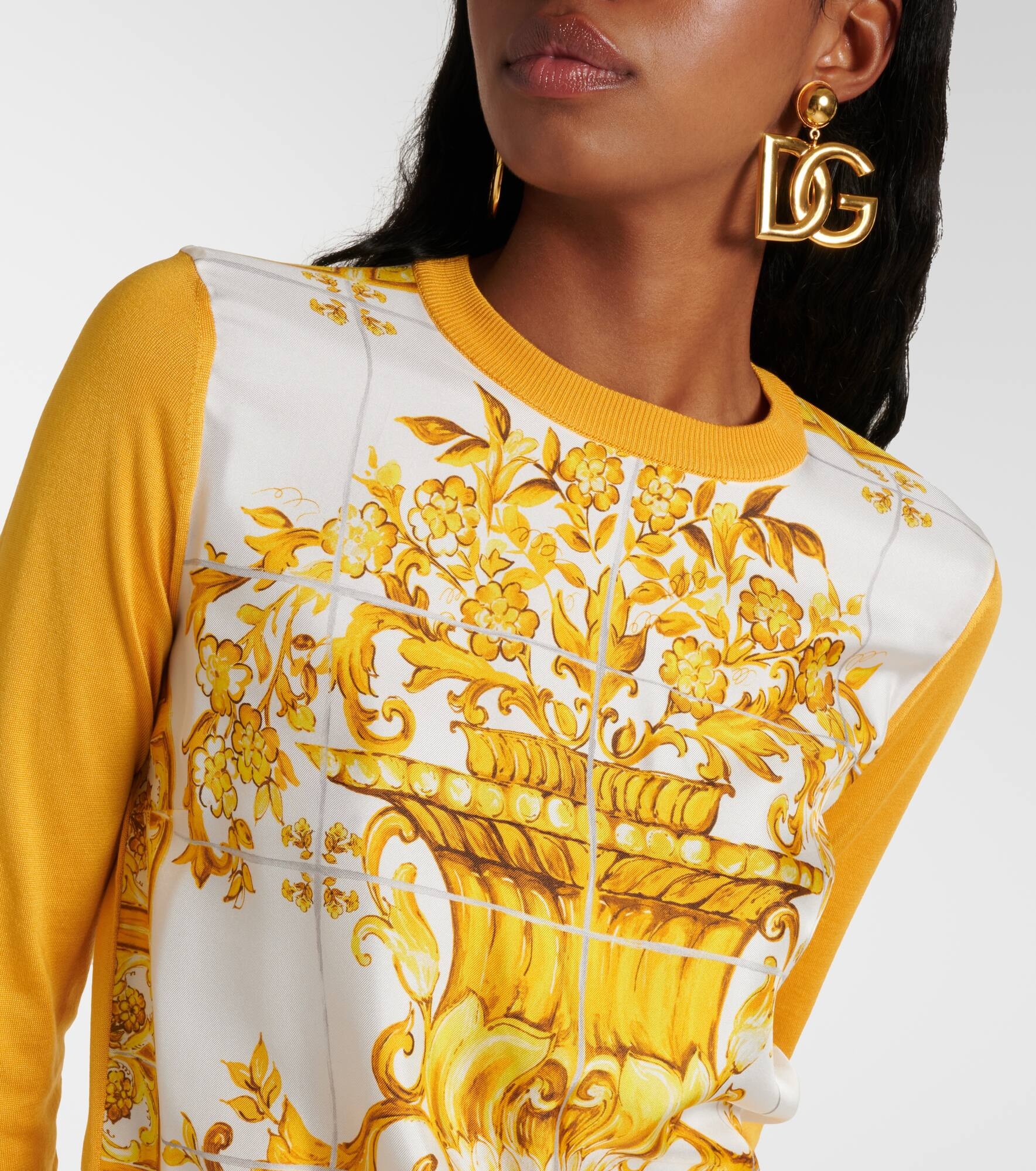 Majolica silk sweater - 4