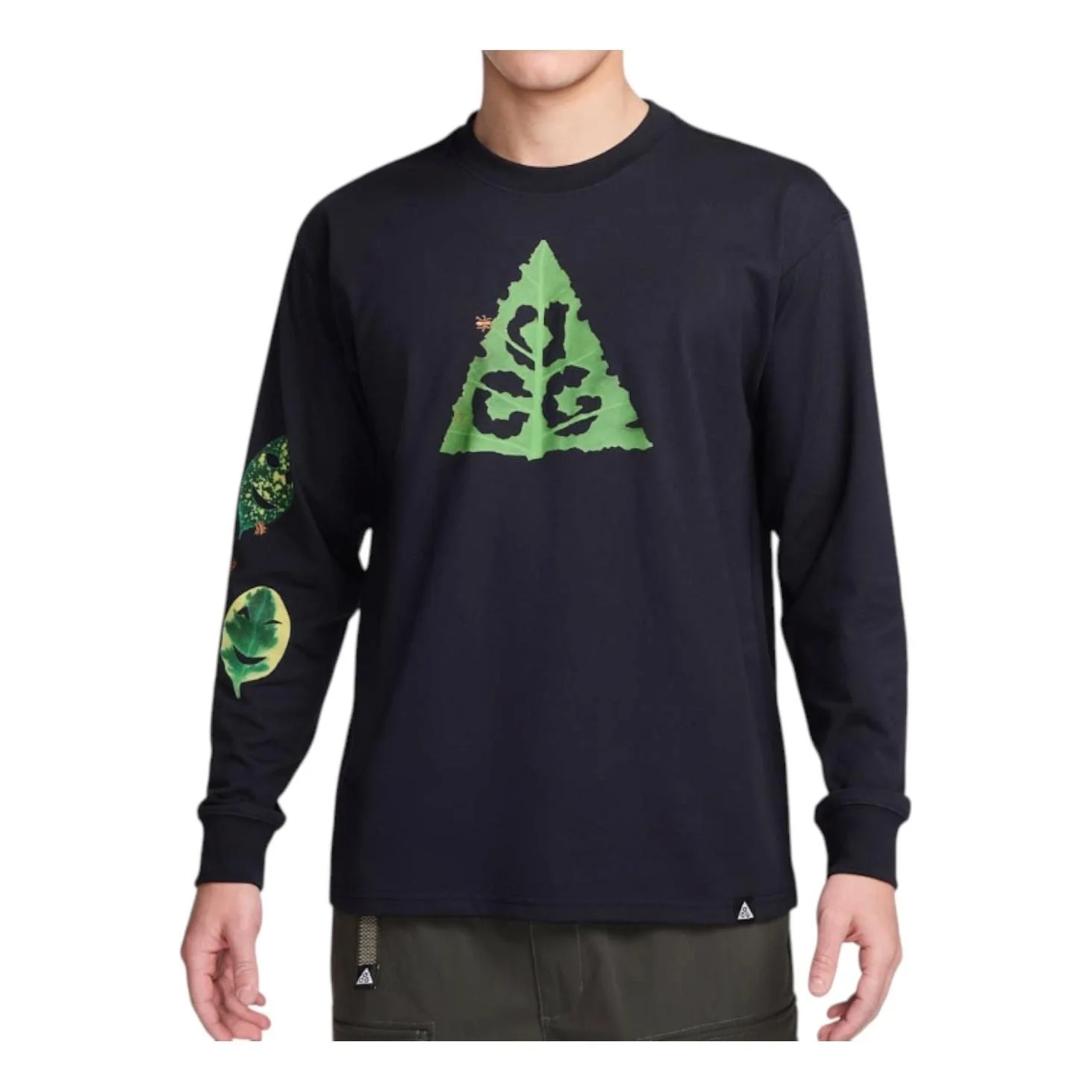 Nike Long Sleeves T-Shirt Asia Sizing 'Black' HJ0803-010 - 1