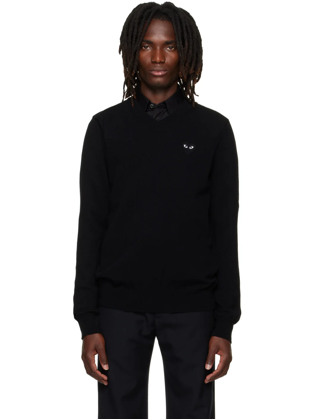 Black Heart Emblem Sweater - 1