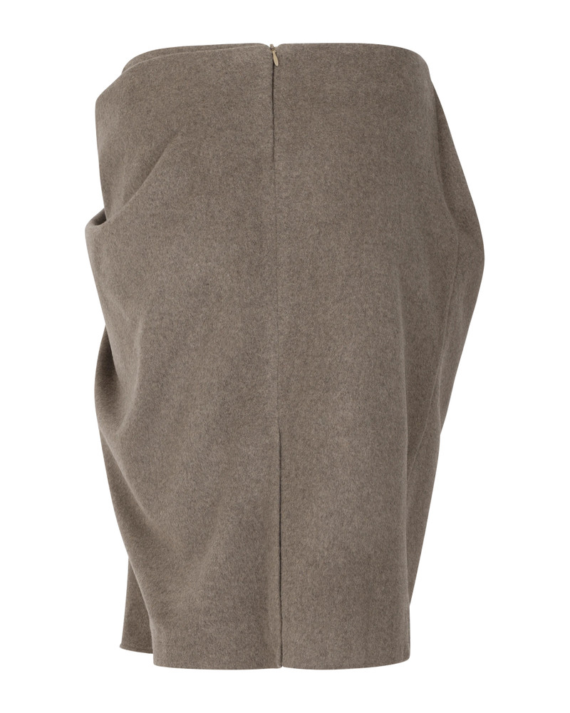 CREASE SKIRT OCHRE 7