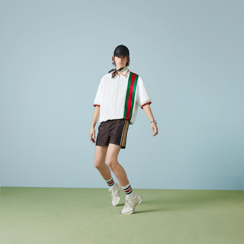 GUCCI GG nylon jacquard swim shorts outlook