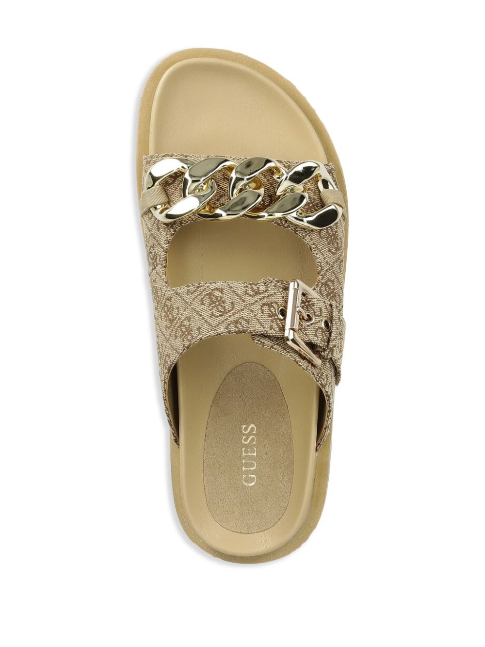 chain link-detail sandals - 4