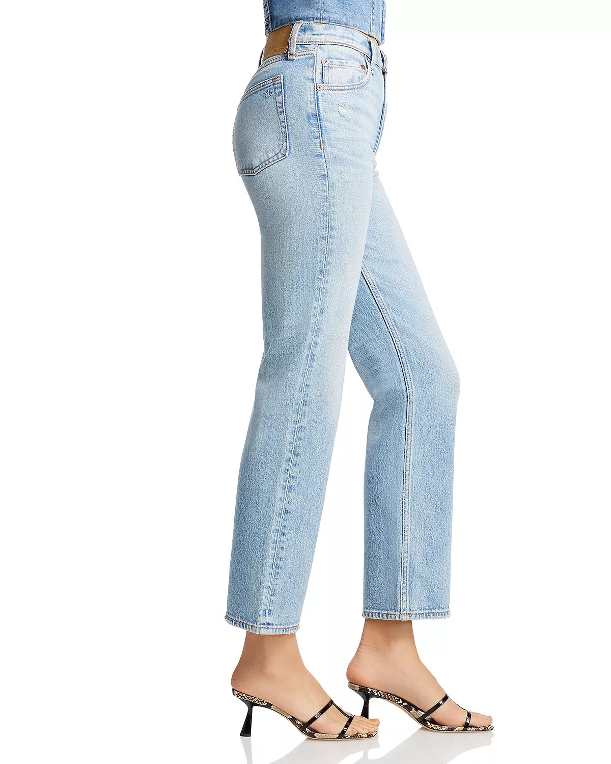 Harlow High Rise Ankle Straight Jeans in Lou1 - 3