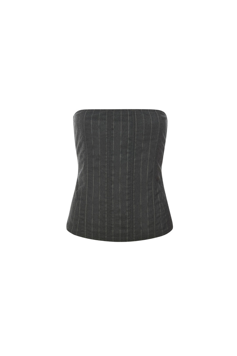 miaou LIBRA CORSET - PINSTRIPE WOOL outlook