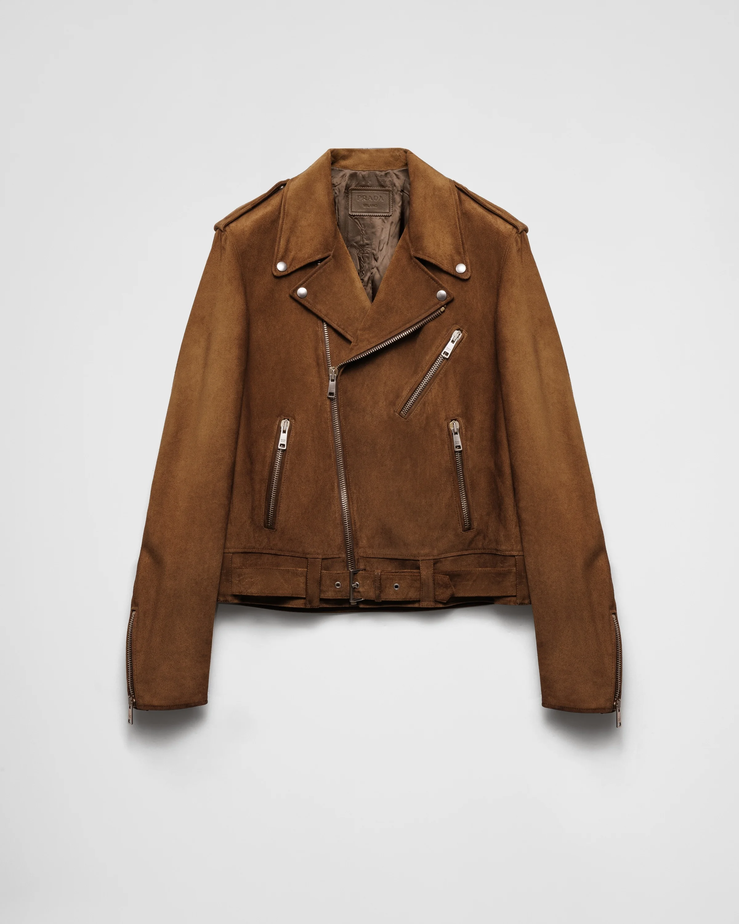 Suede biker jacket - 1