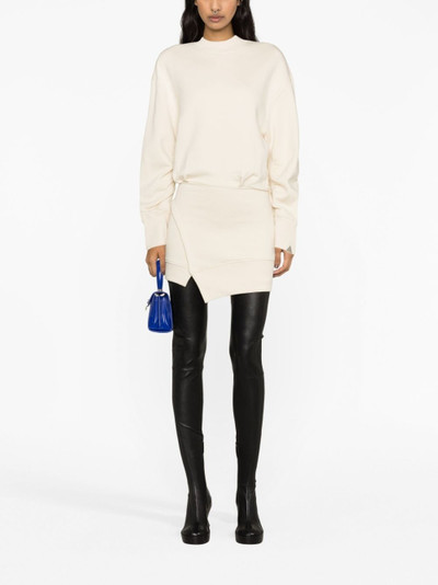 THE ATTICO Ivory asymmetric sweater dress outlook