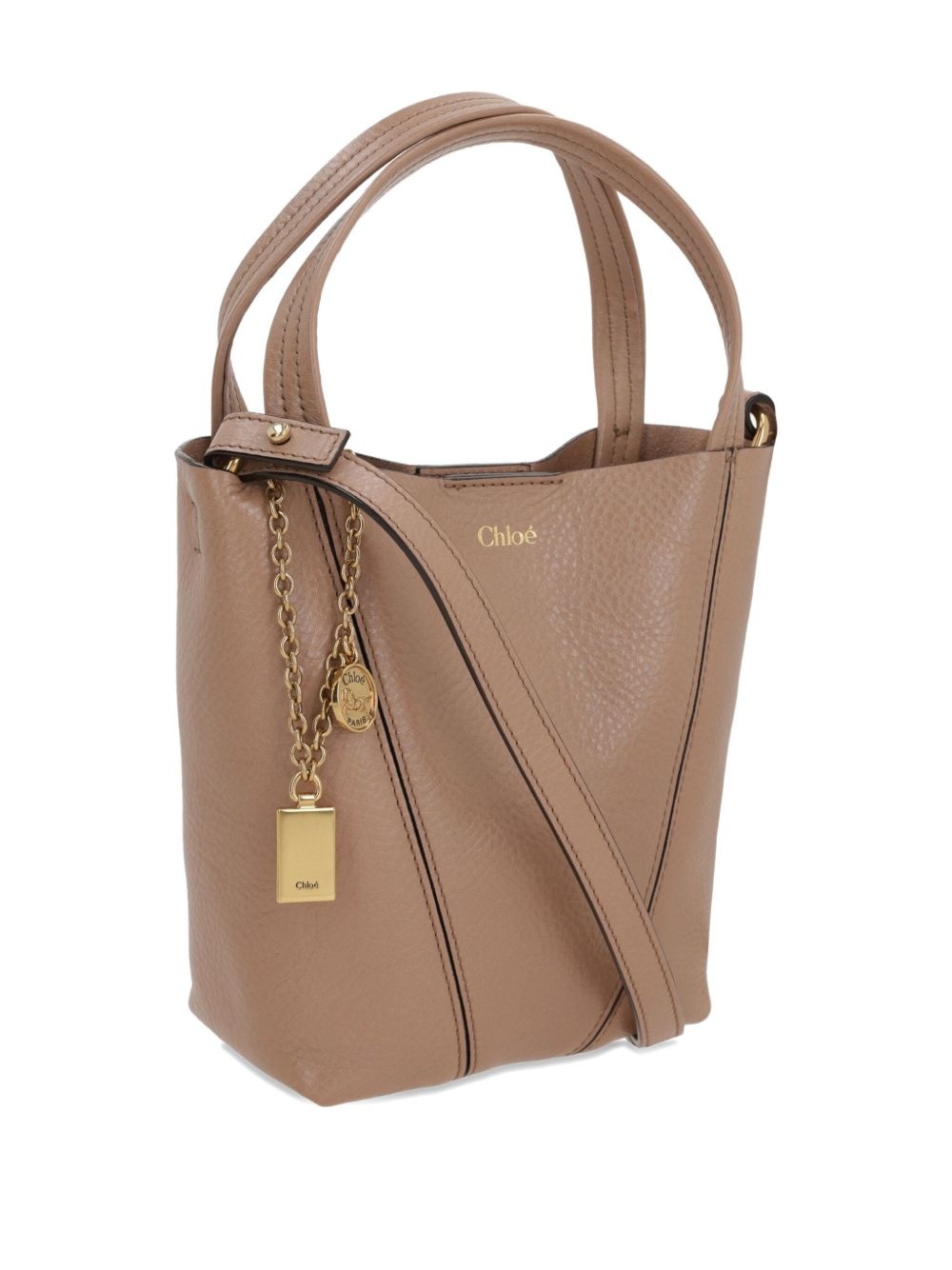 leather tote bag - 3