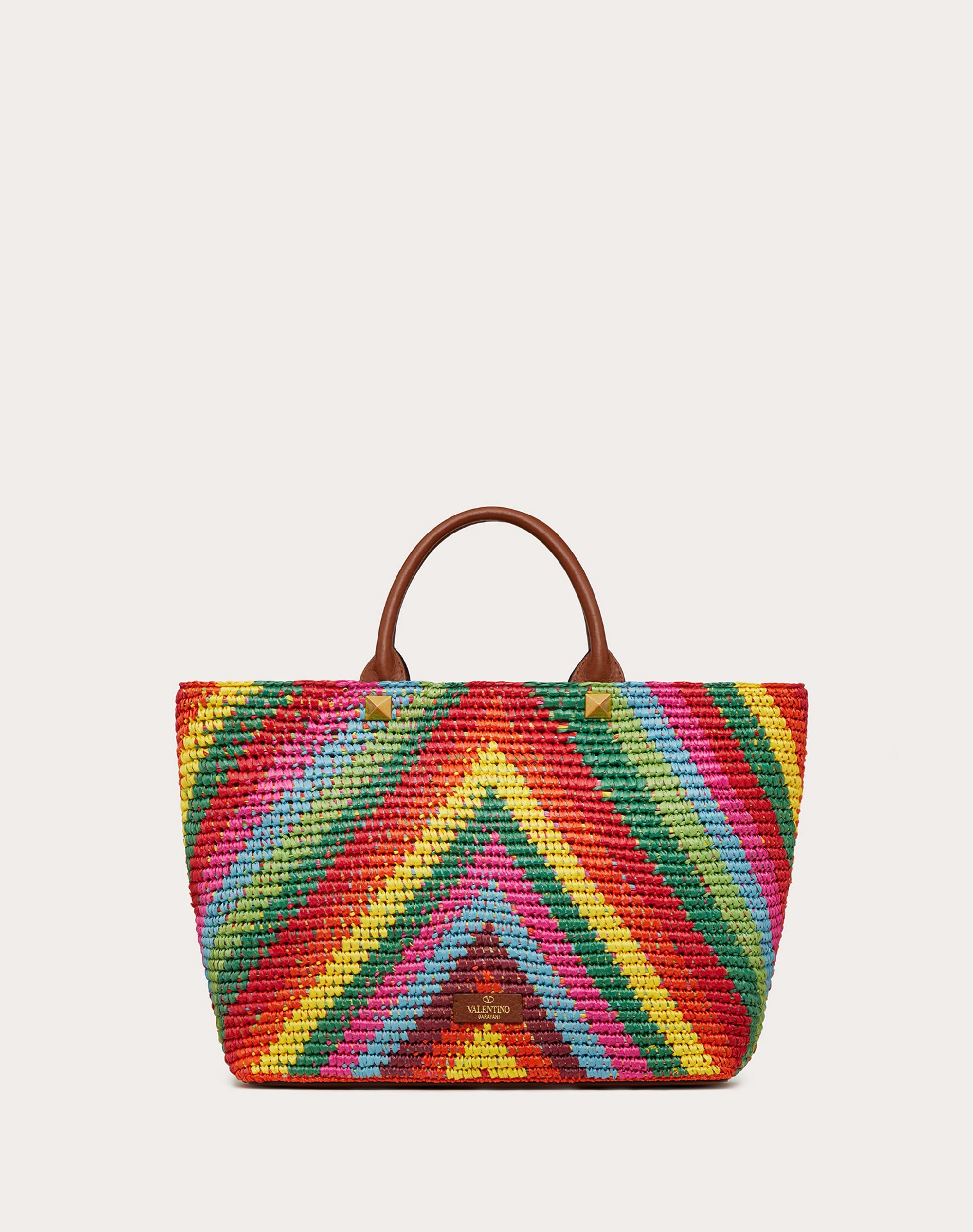 SUMMER TOTE IN MULTICOLORED RAFFIA - 3