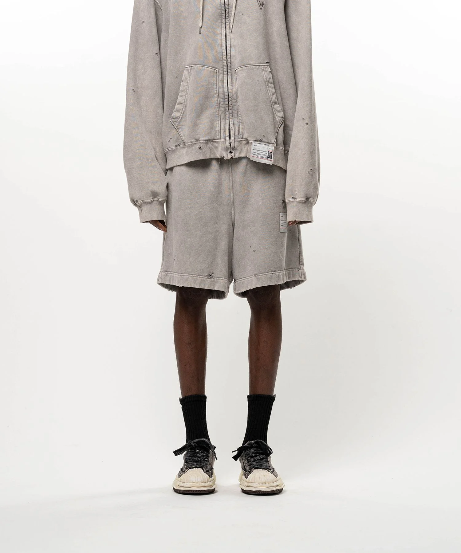 Bleached Sweat Shorts - 1