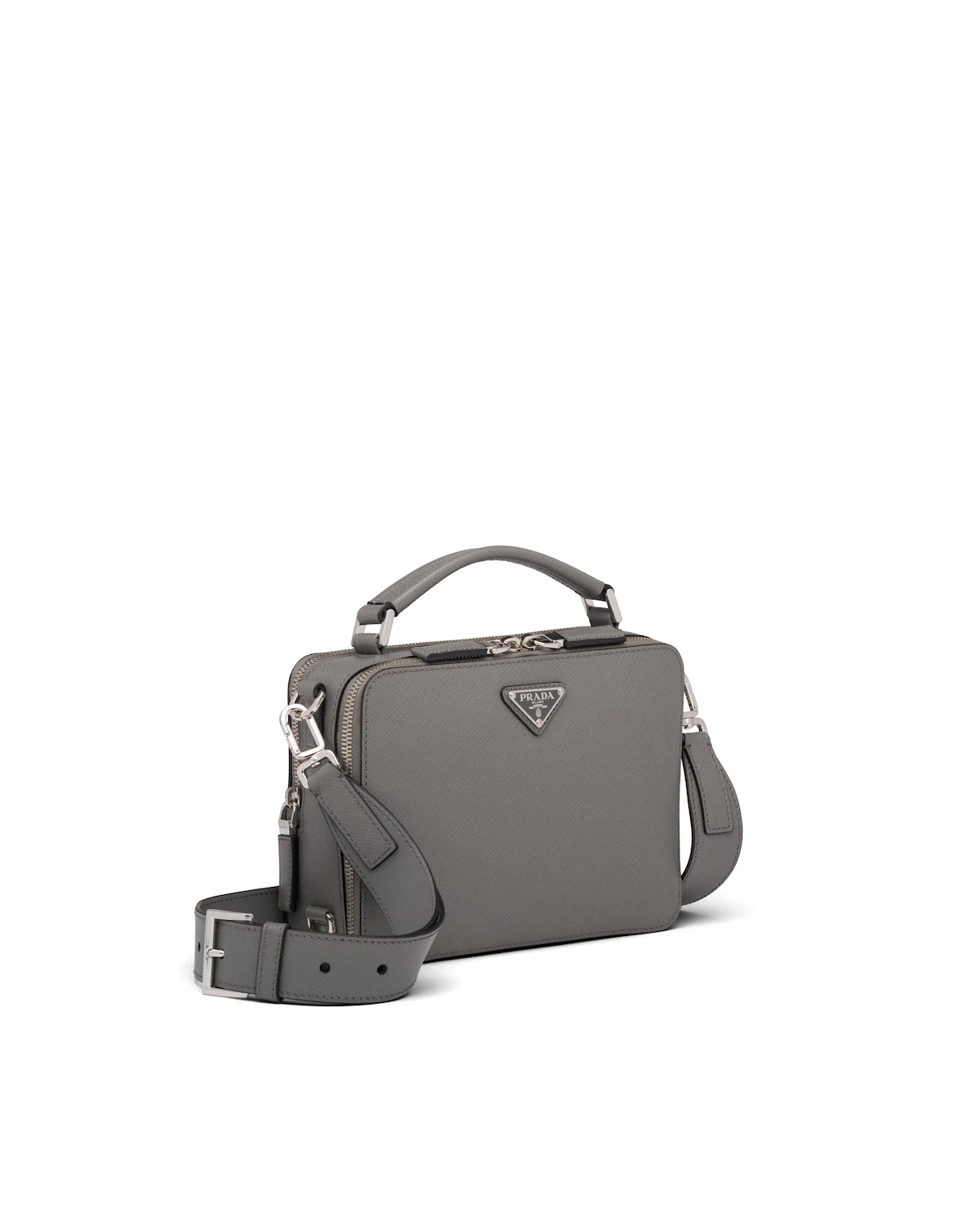 Prada Brique Saffiano Leather Cross-Body Bag - 3