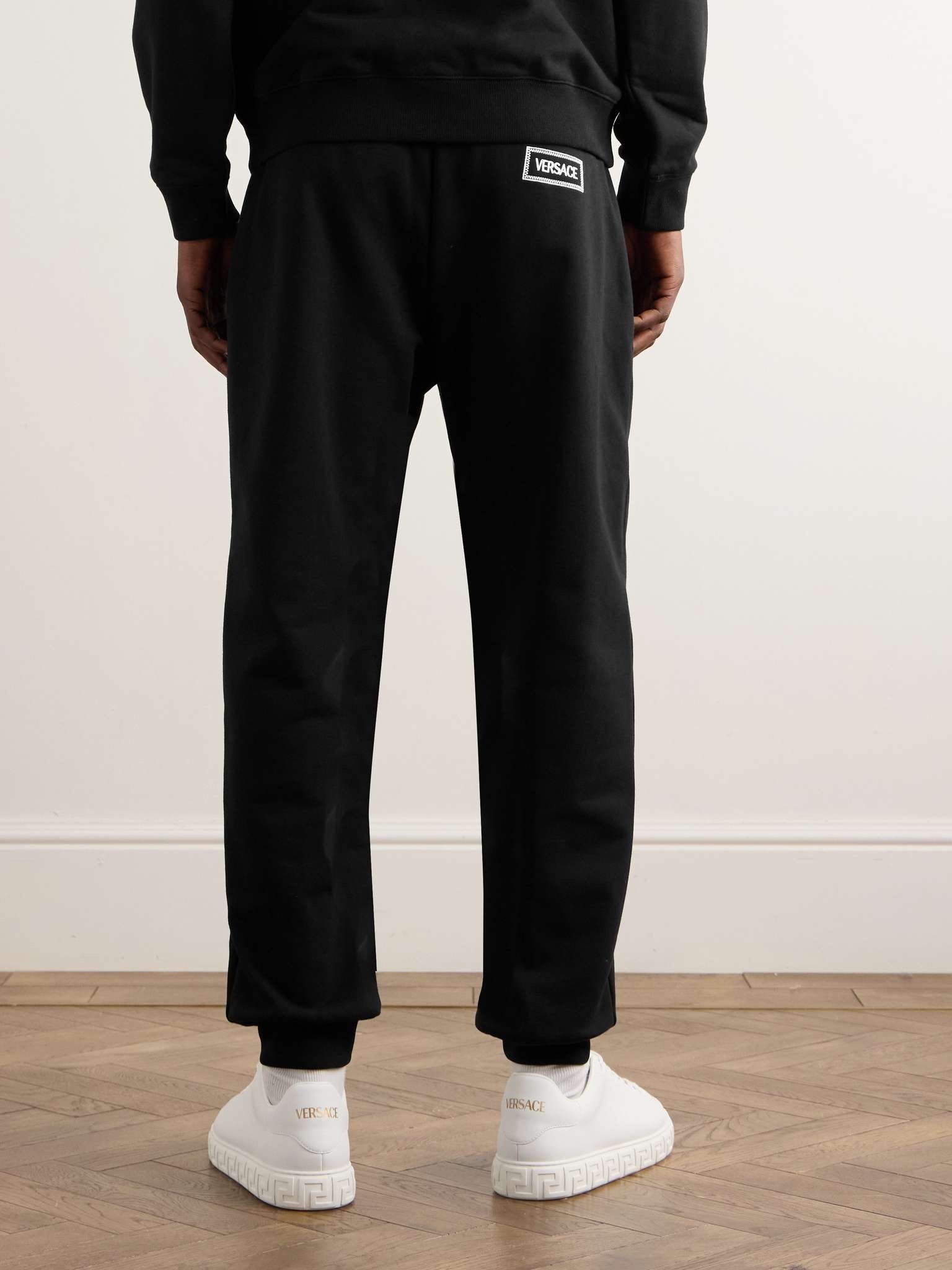 Logo-Embroidered Cotton-Jersey Sweatpants - 4