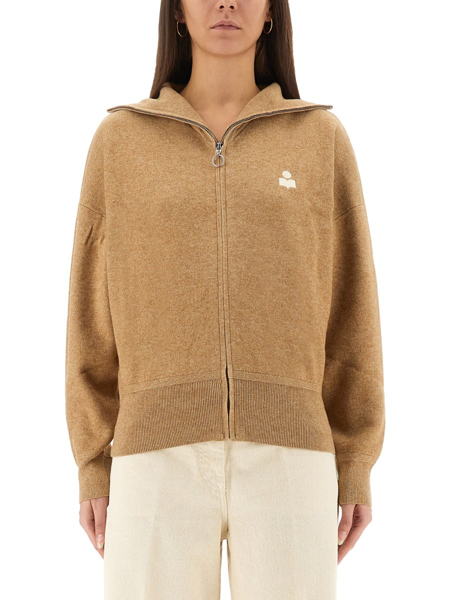 COTTON AND WOOL BLEND AXELLE SWEATER - 1