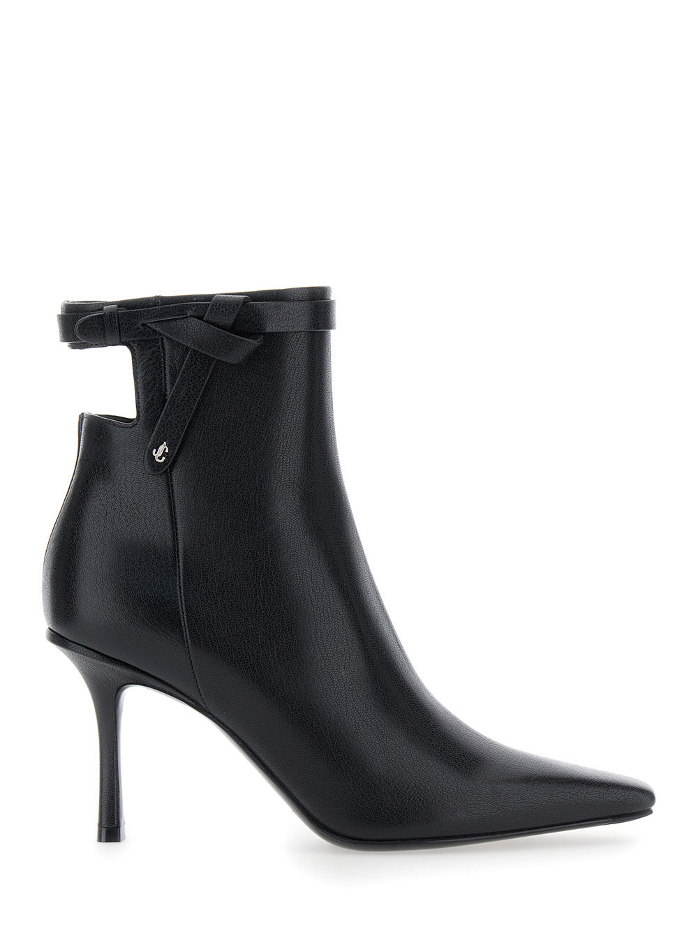 Jimmy Choo Women 'Camie' Black Ankle Boots With Knot Detail In Leather Woman - 1