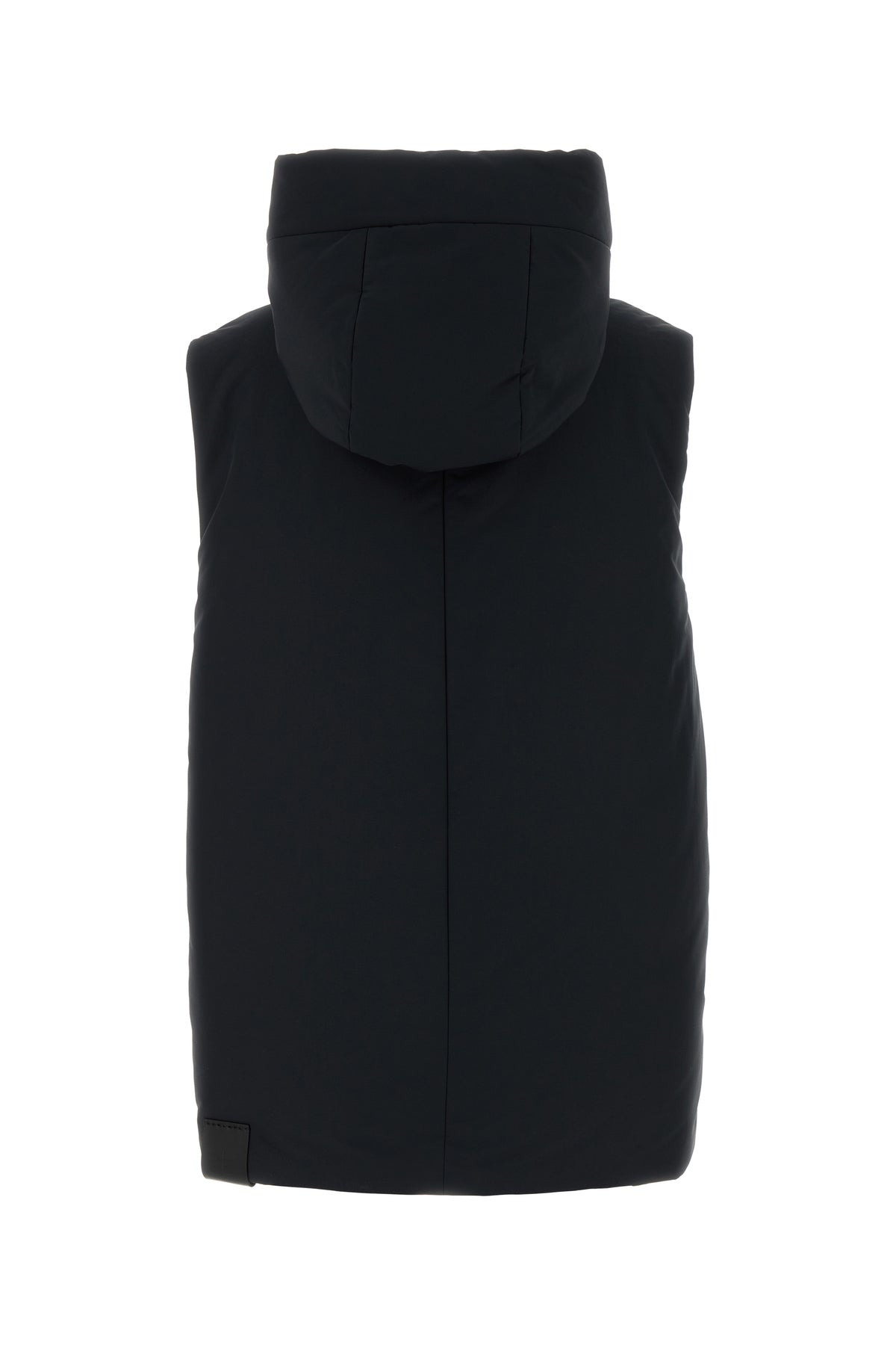 Black polyester down jacket - 2