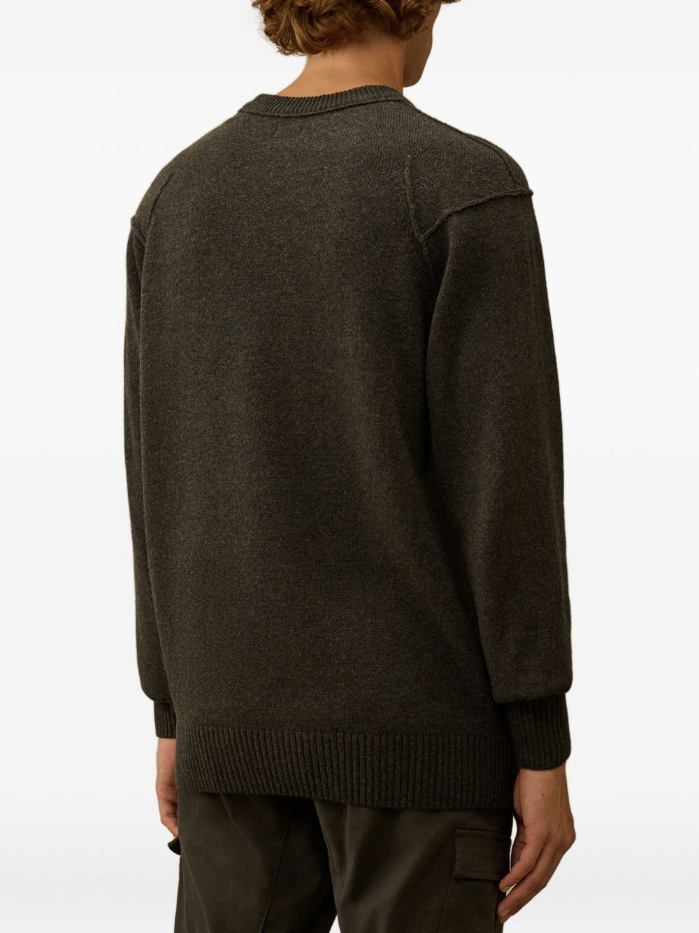 lens-detail crew-neck sweater - 4