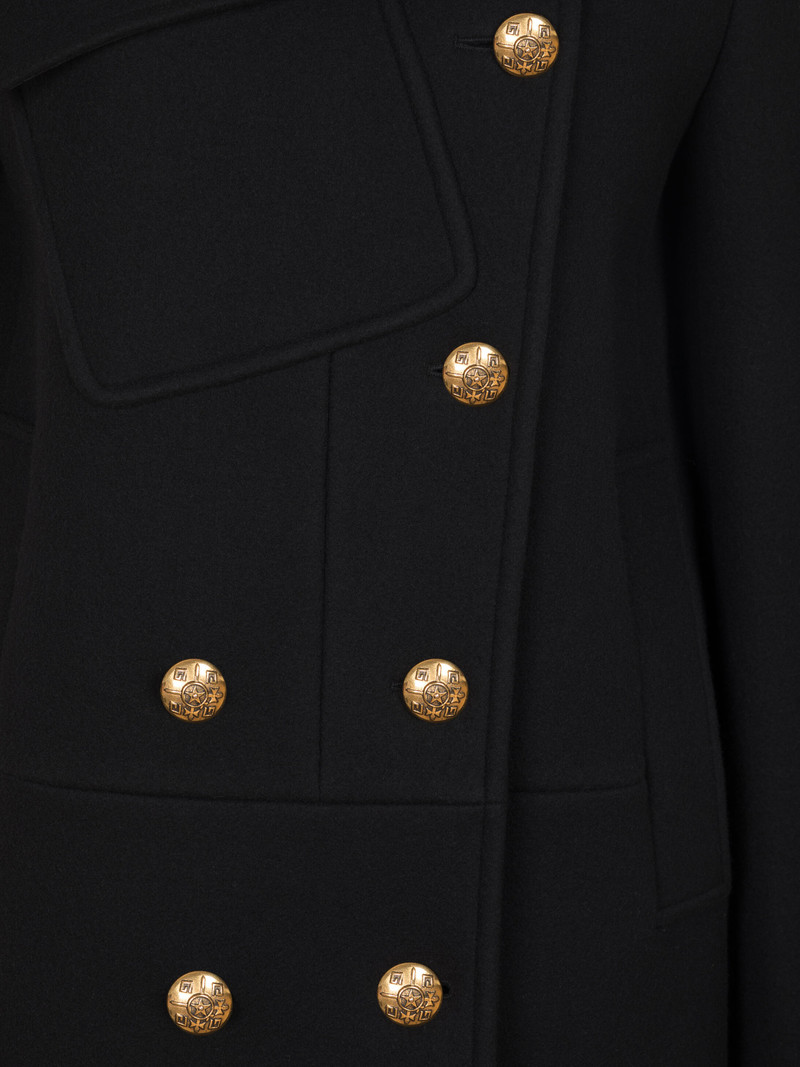 Hooded coat with 4G dagger buttons 14