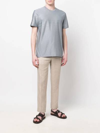 Brioni striped short-sleeve T-shirt outlook