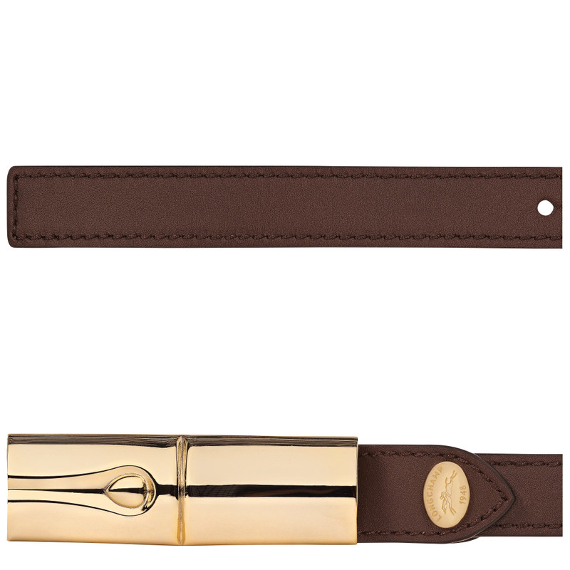 Longchamp Ladies' belt Mocha - Leather outlook