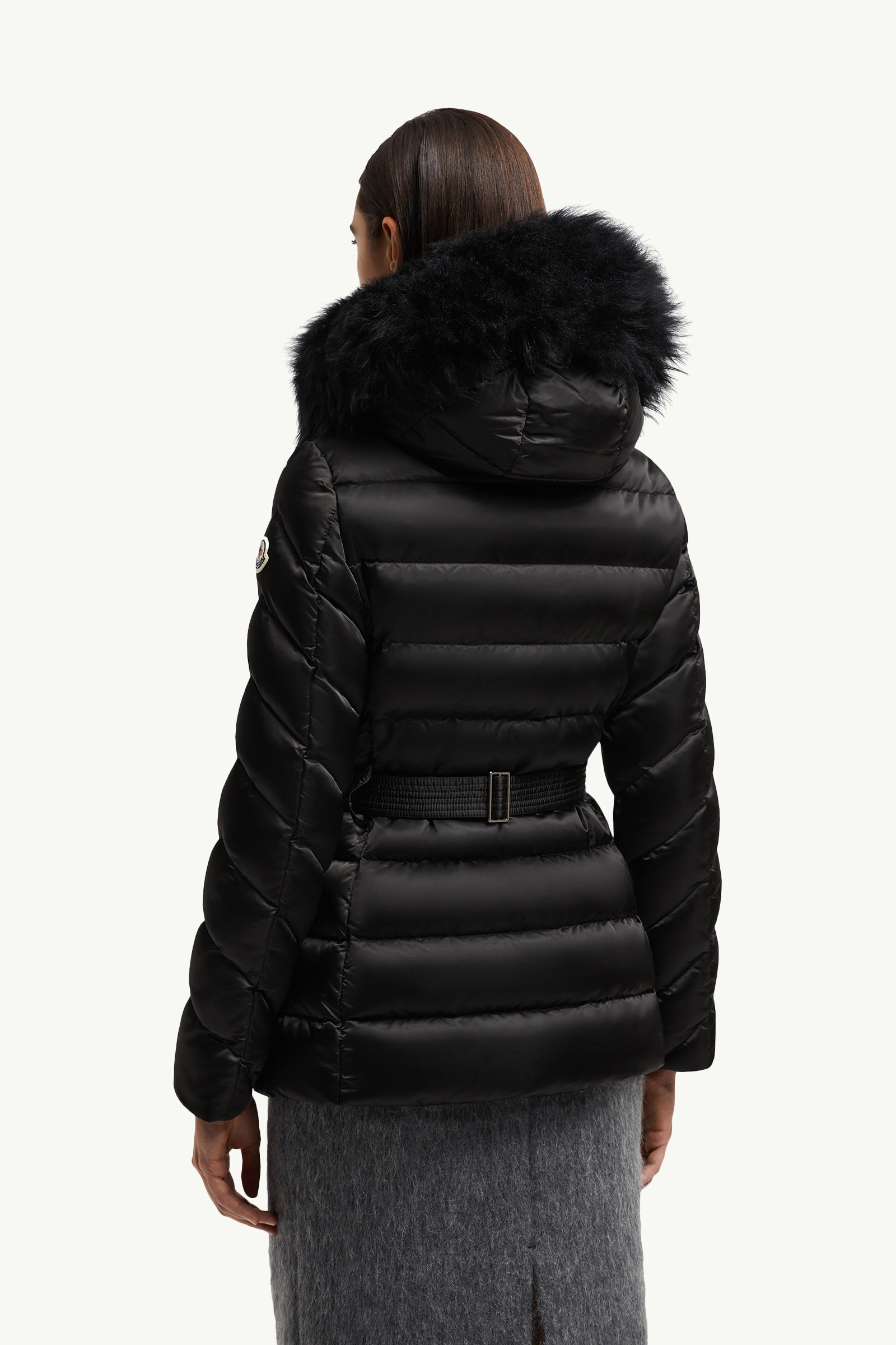Cupidone Hooded Shearling-Trimmed Short Down Jacket - 5