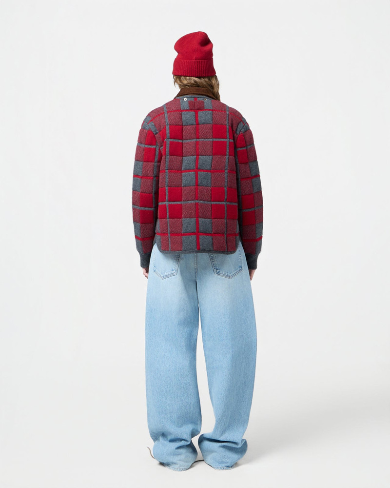 Quilted Plaid Liner Jacket 7
