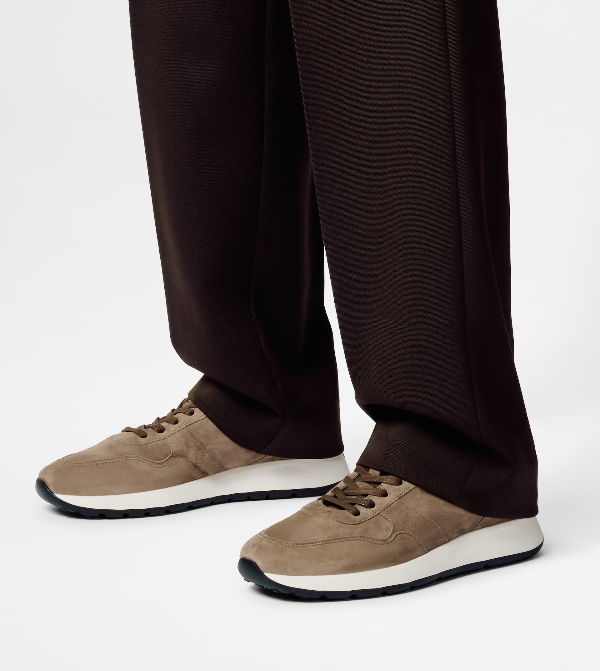 SNEAKERS IN SUEDE - BROWN - 7