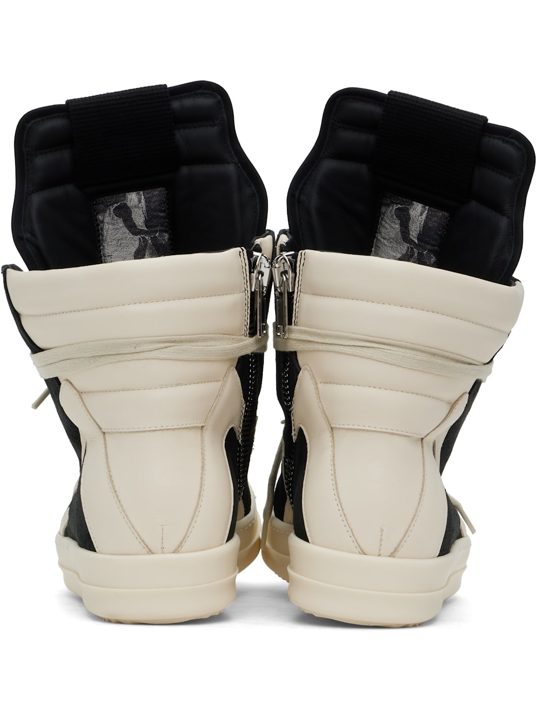 Black & Off-White Hollywood Geobasket Sneakers - 2