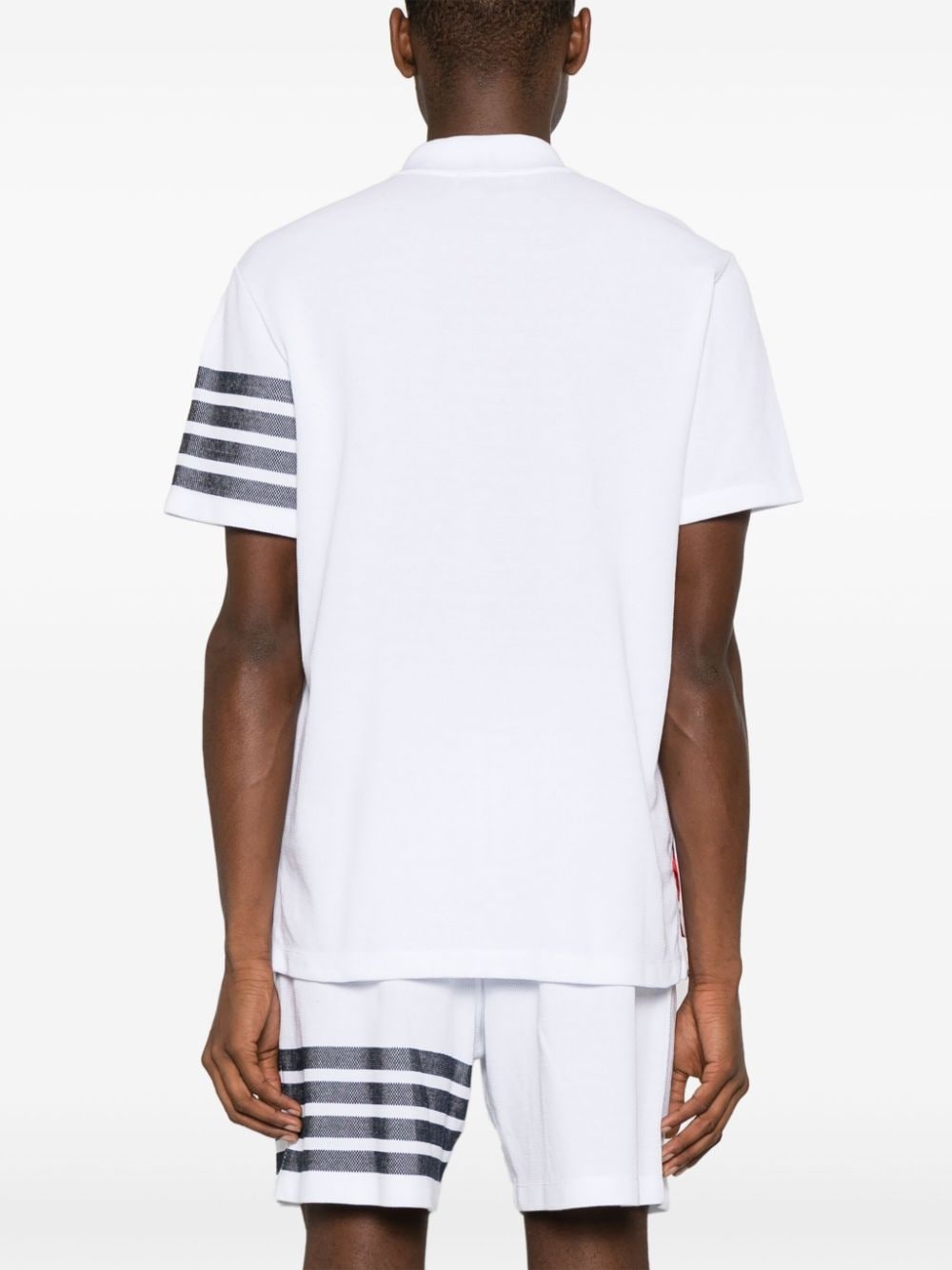 4-Bar cotton polo shirt - 4