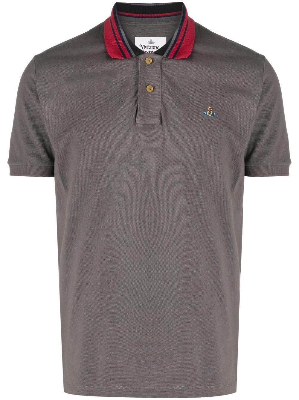 embroidered-orb polo shirt - 1