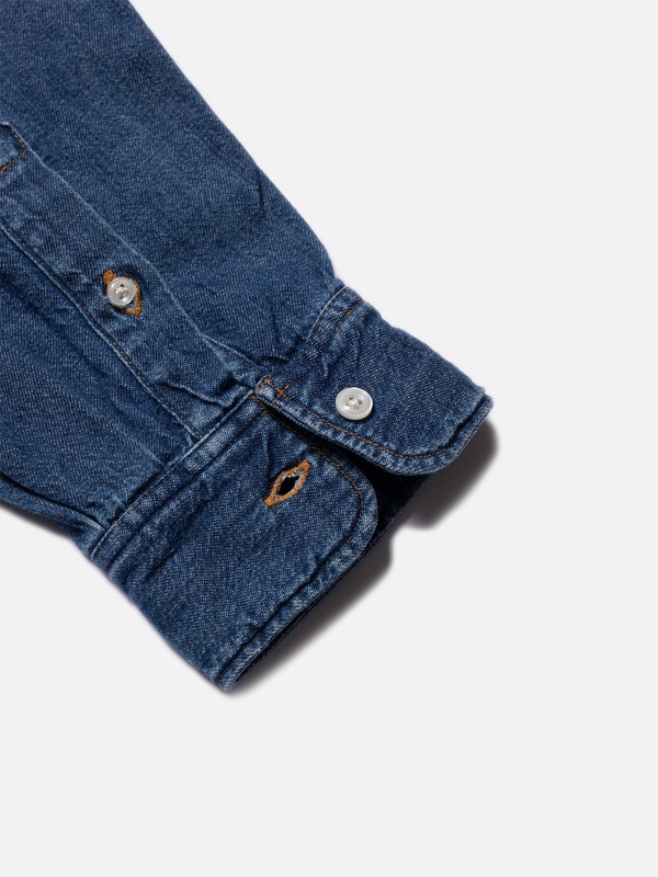 Filip Casual Vintage Denim Shirt - 6