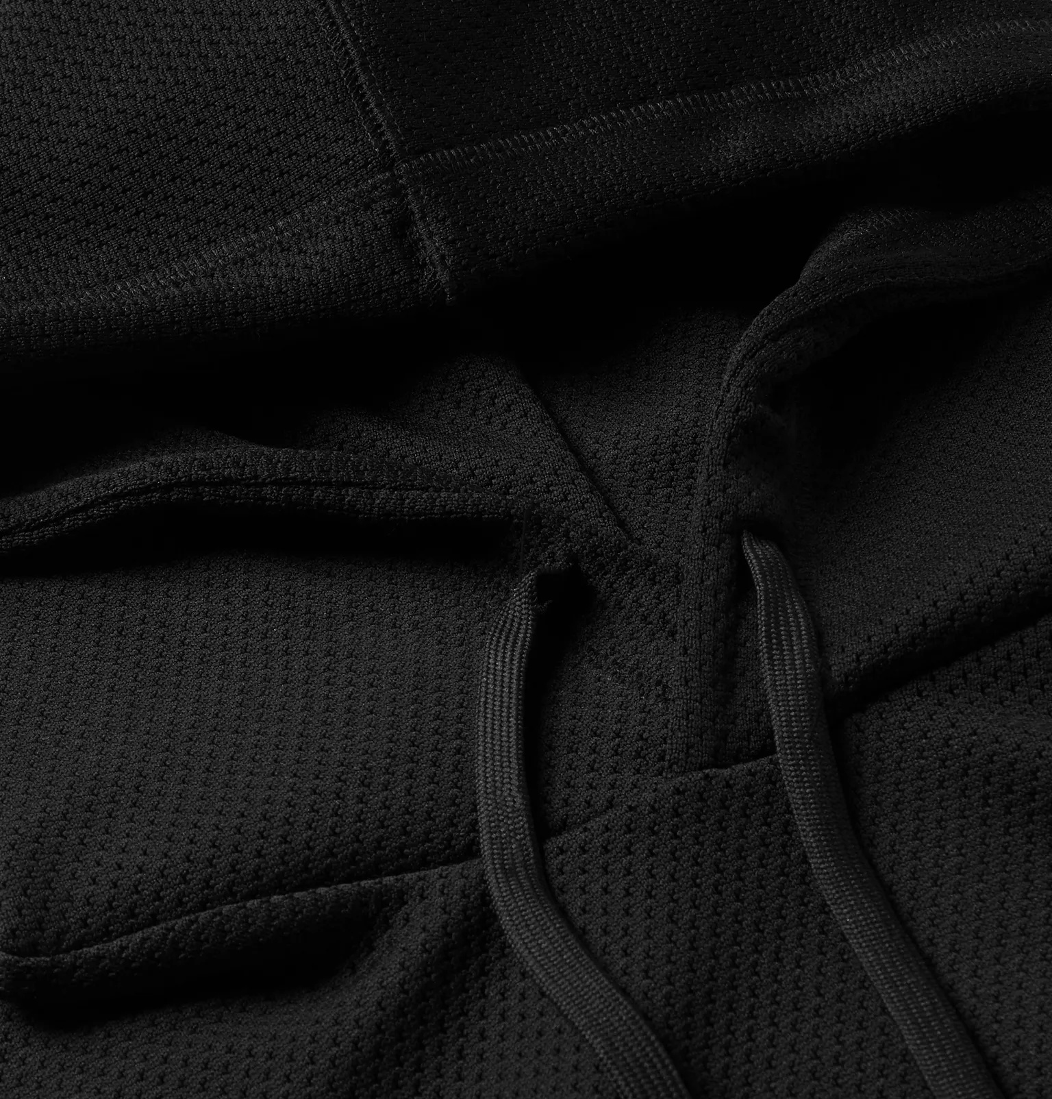 Logo-Appliquéd Mesh Hoodie - 6