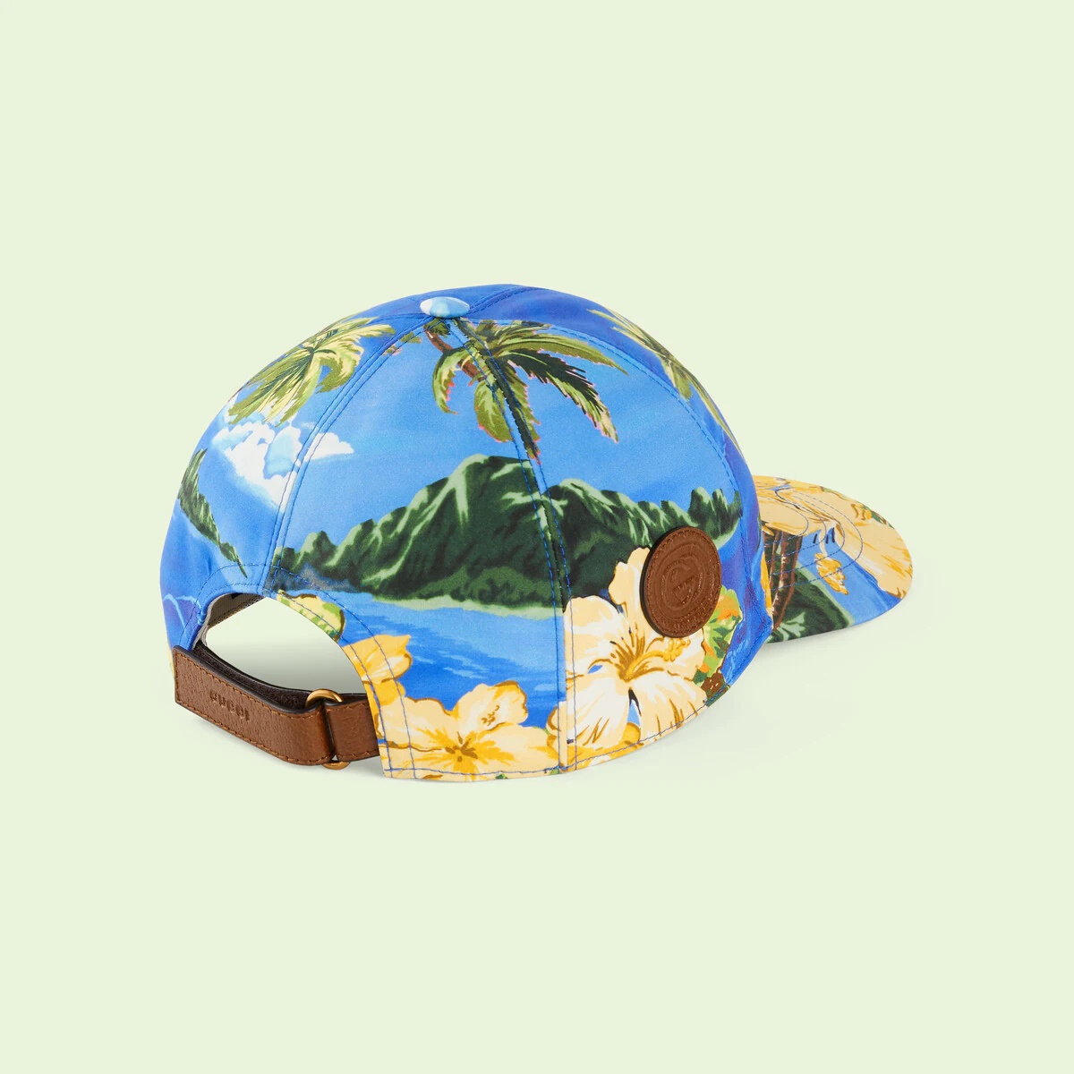 Palms and floral print baseball hat - 5