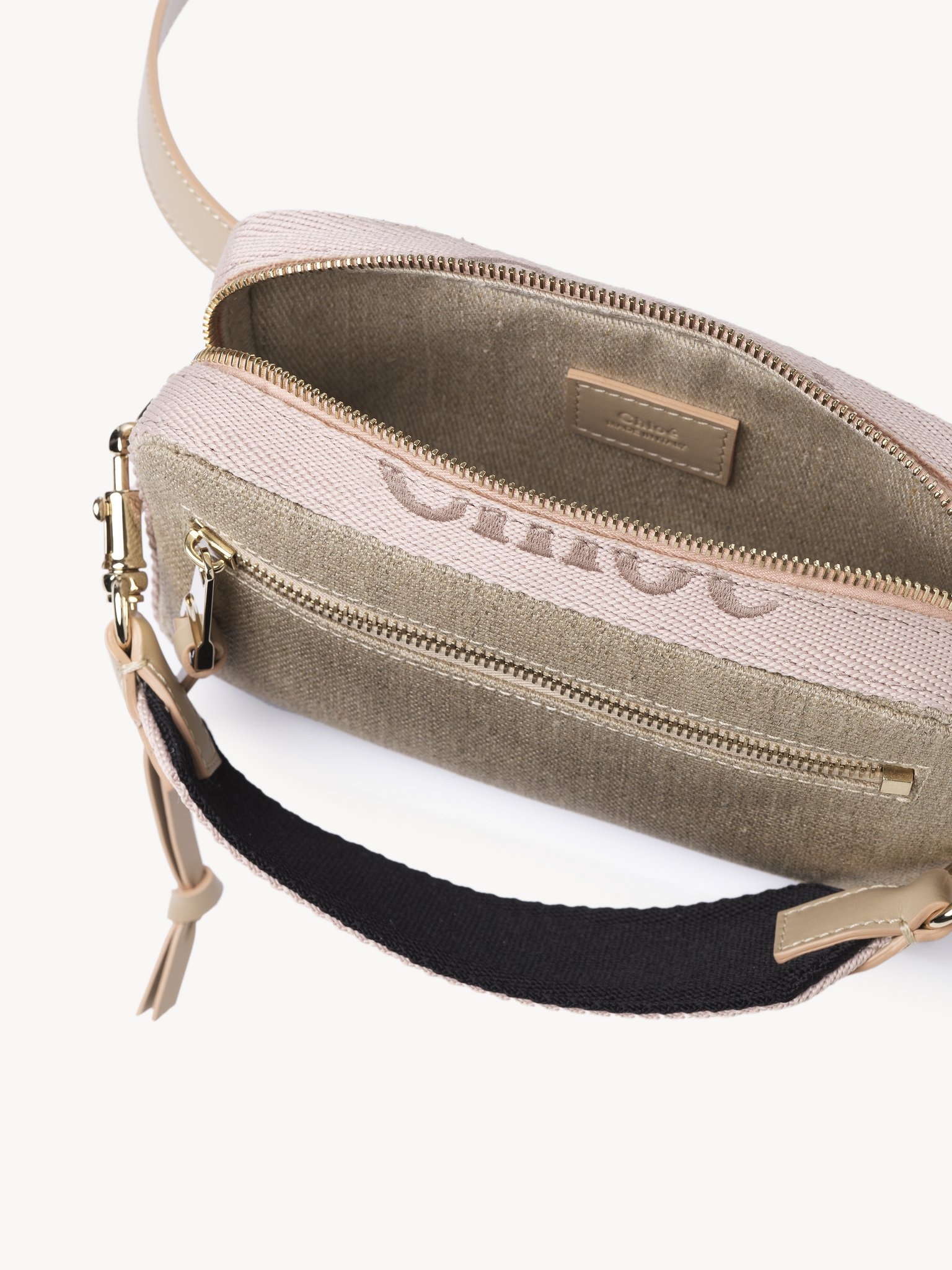 Chloé Logo Woody Belt Bag in White