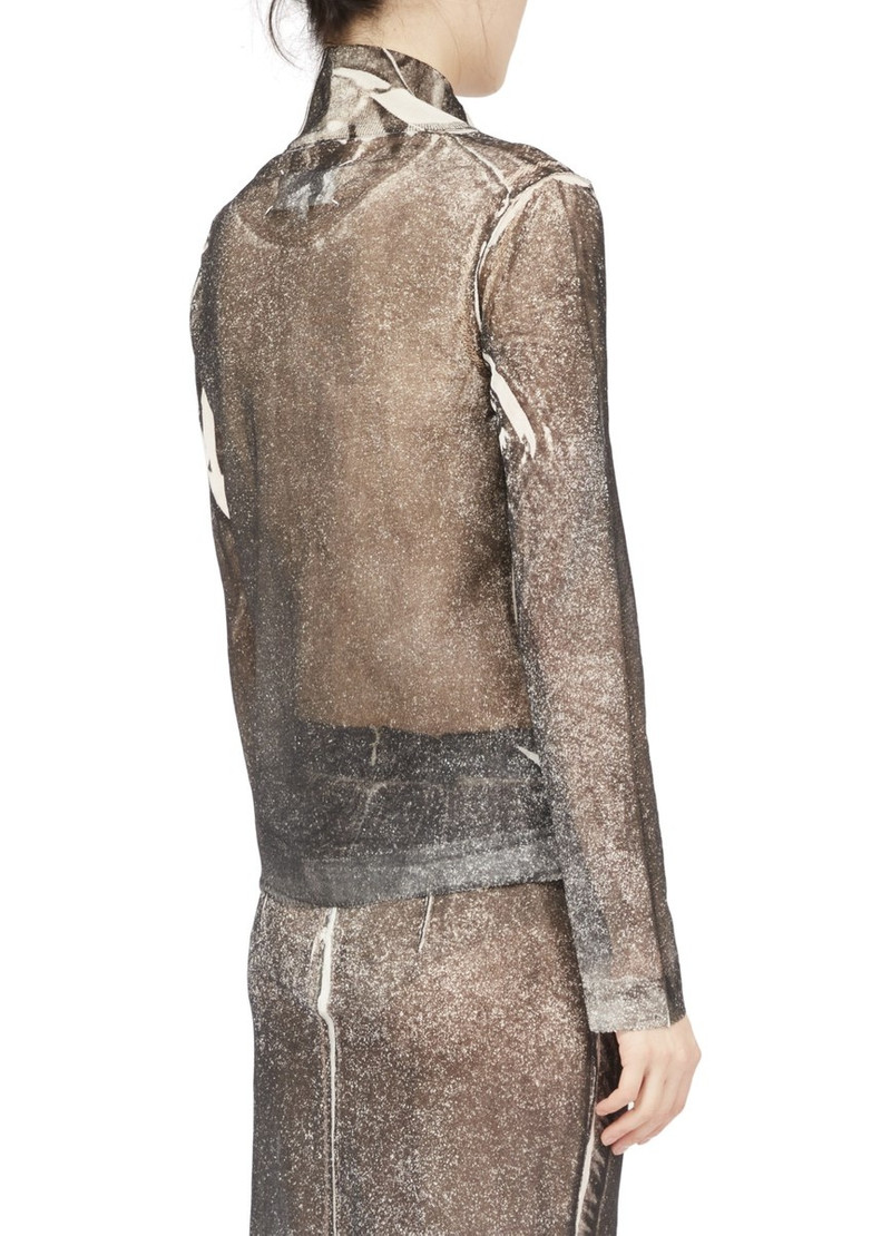 Serigraphic silk crepe top 5