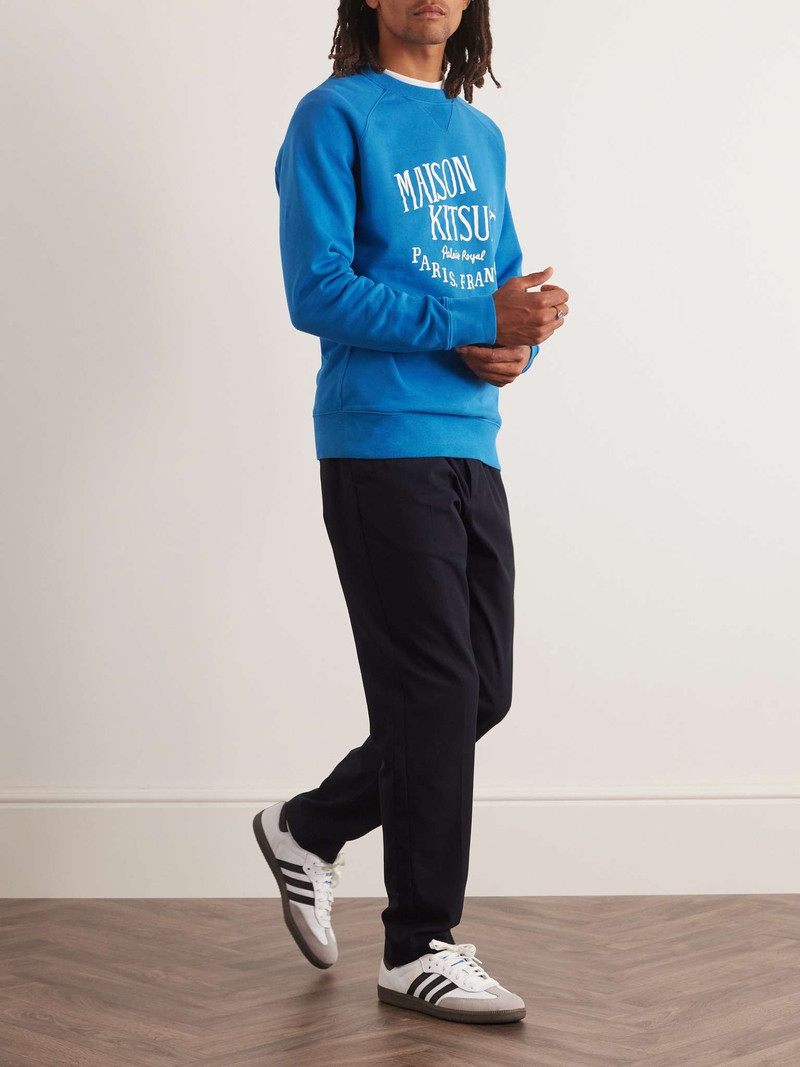 Maison Kitsuné Palais Royal Logo-Print Cotton-Jersey Sweatshirt outlook