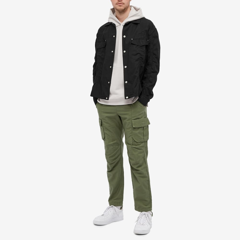 John Elliott Cotton Poplin Frame Snap Overshirt - 6