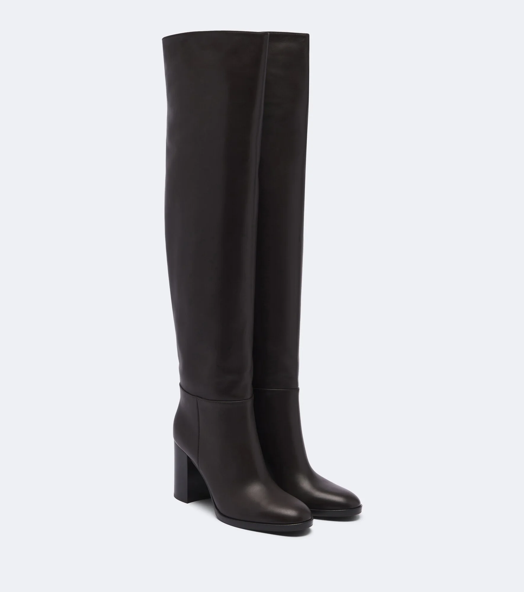 Leather knee-high boots - 1