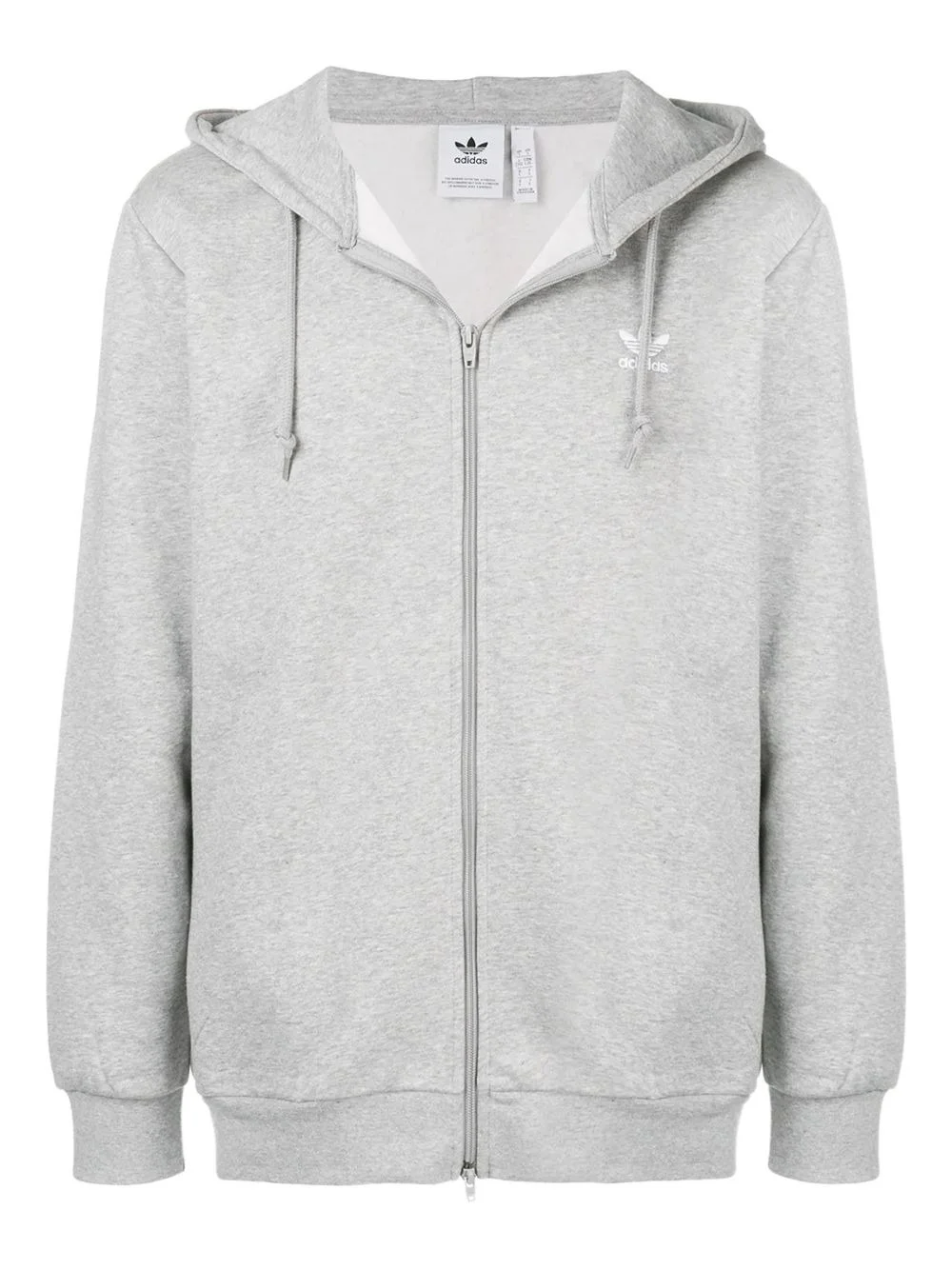 oversized zip front hoodie - 1