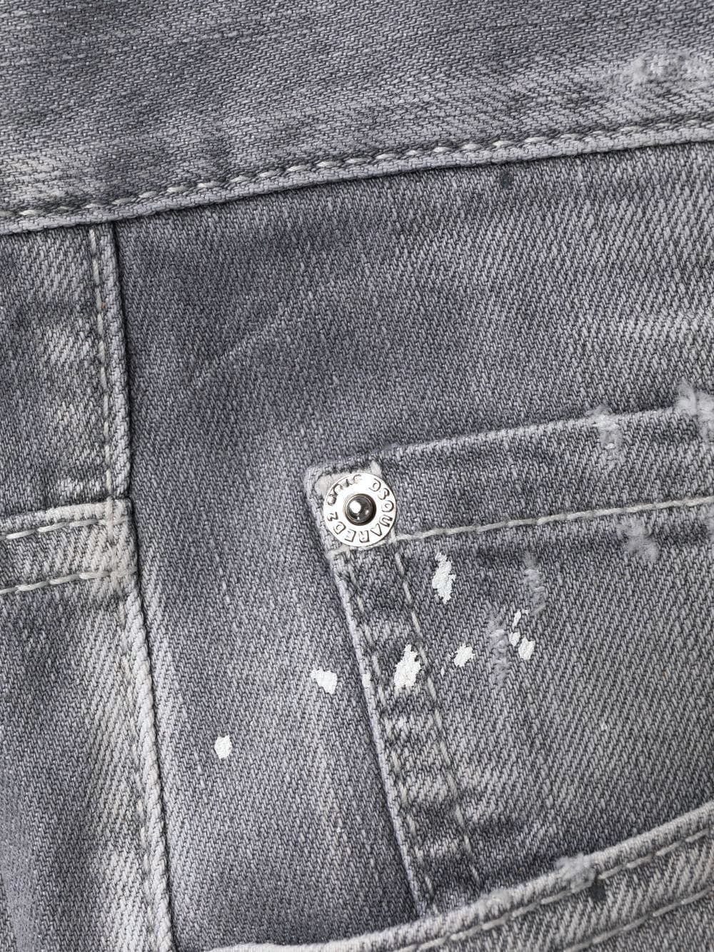 acid-wash straight-leg jeans - 7