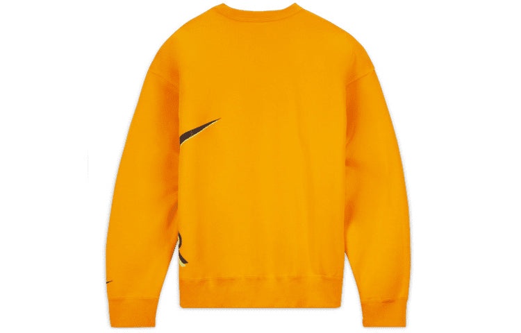 Nike Air x Kim Jones Jointly Signed Logo Printing Brushed Round Collar GS Orange DD0693-804 - 2