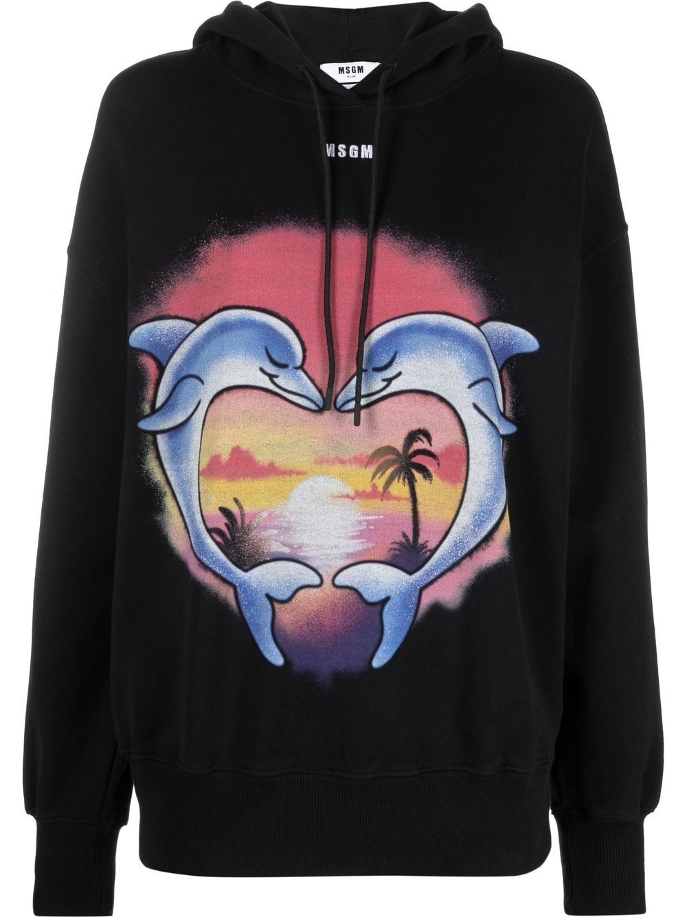 graphic-print hoodie - 1