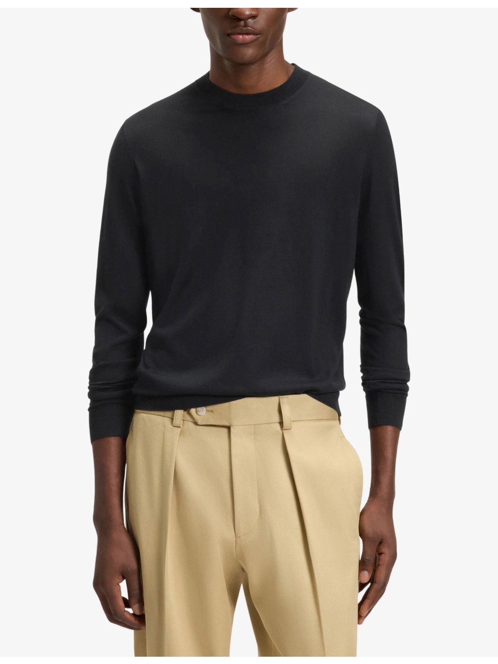Beckham X BOSS Crewneck Regular-Fit Wool Jumper - 3