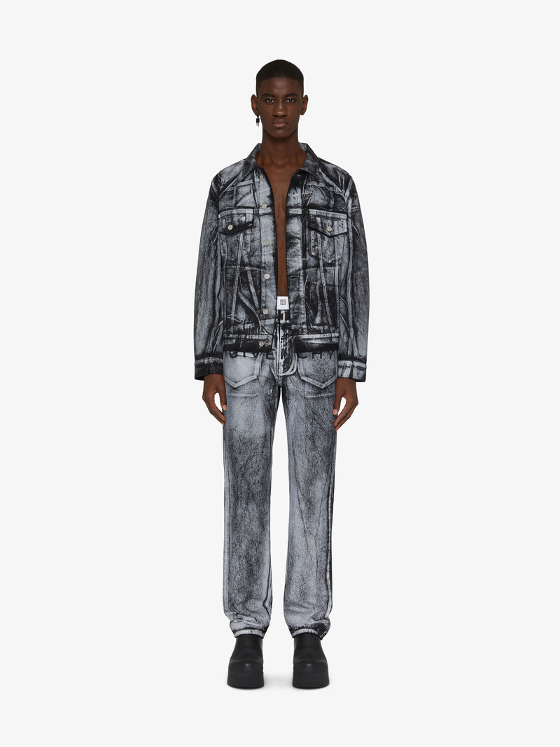 Givenchy STRAIGHT FIT JEANS IN PAINTED DENIM outlook
